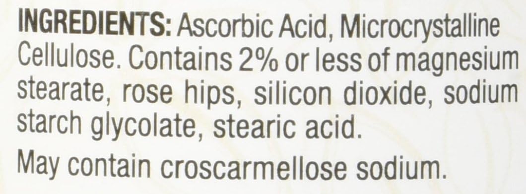 Nature's Wonder Vitamin C 500mg RH Tablets, 300 Count