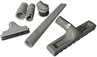 Vista 6 de Accesorio de piso de madera dura de 1.25 pulgadas para accesorios de aspiradora central, madera, cepillo para azulejos, gris claro, para aspiradoras