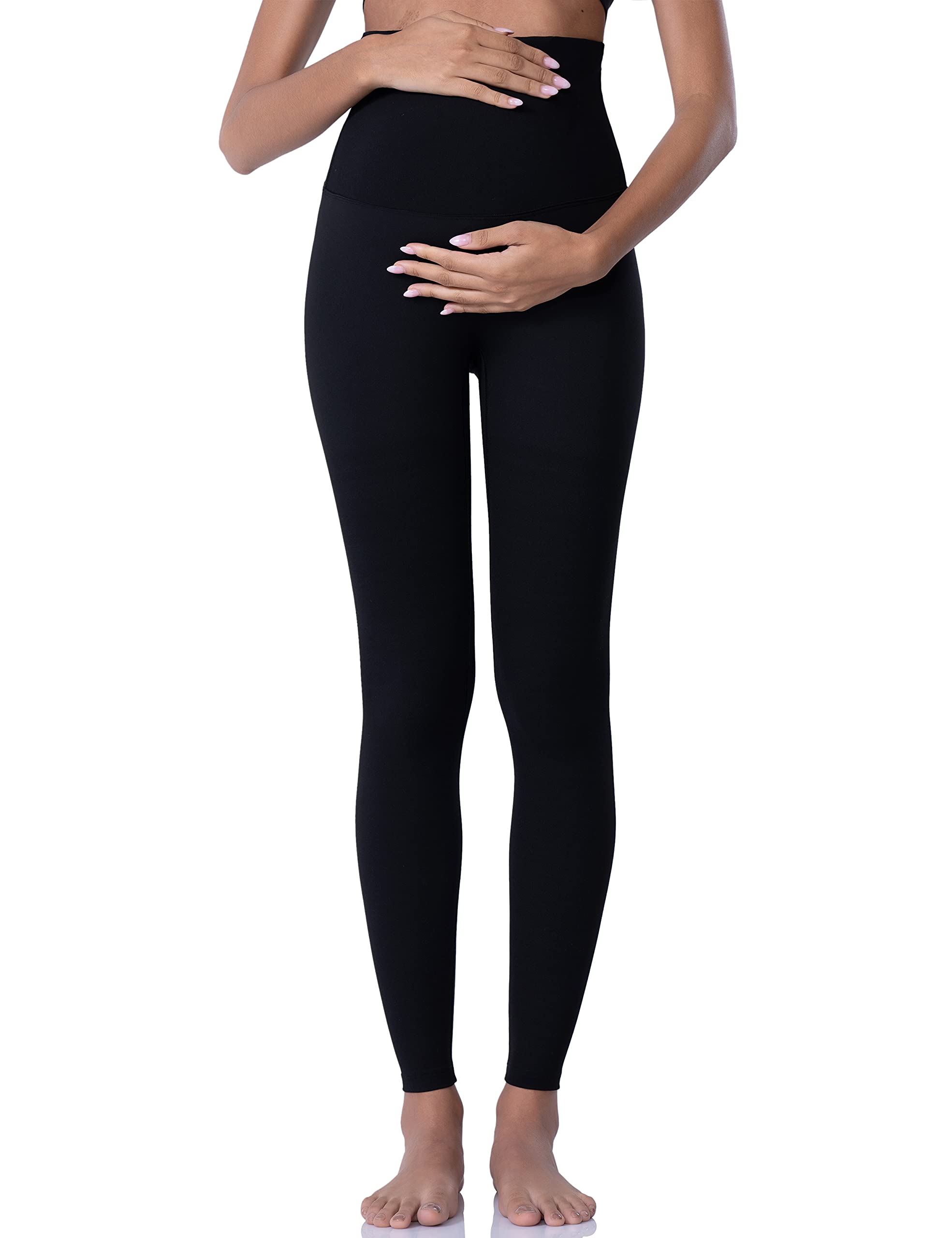 POSHDIVAH Damen Umstandsleggings über dem Bauch Schwangerschaft Yoga Hose Active Wear Workout Leggings