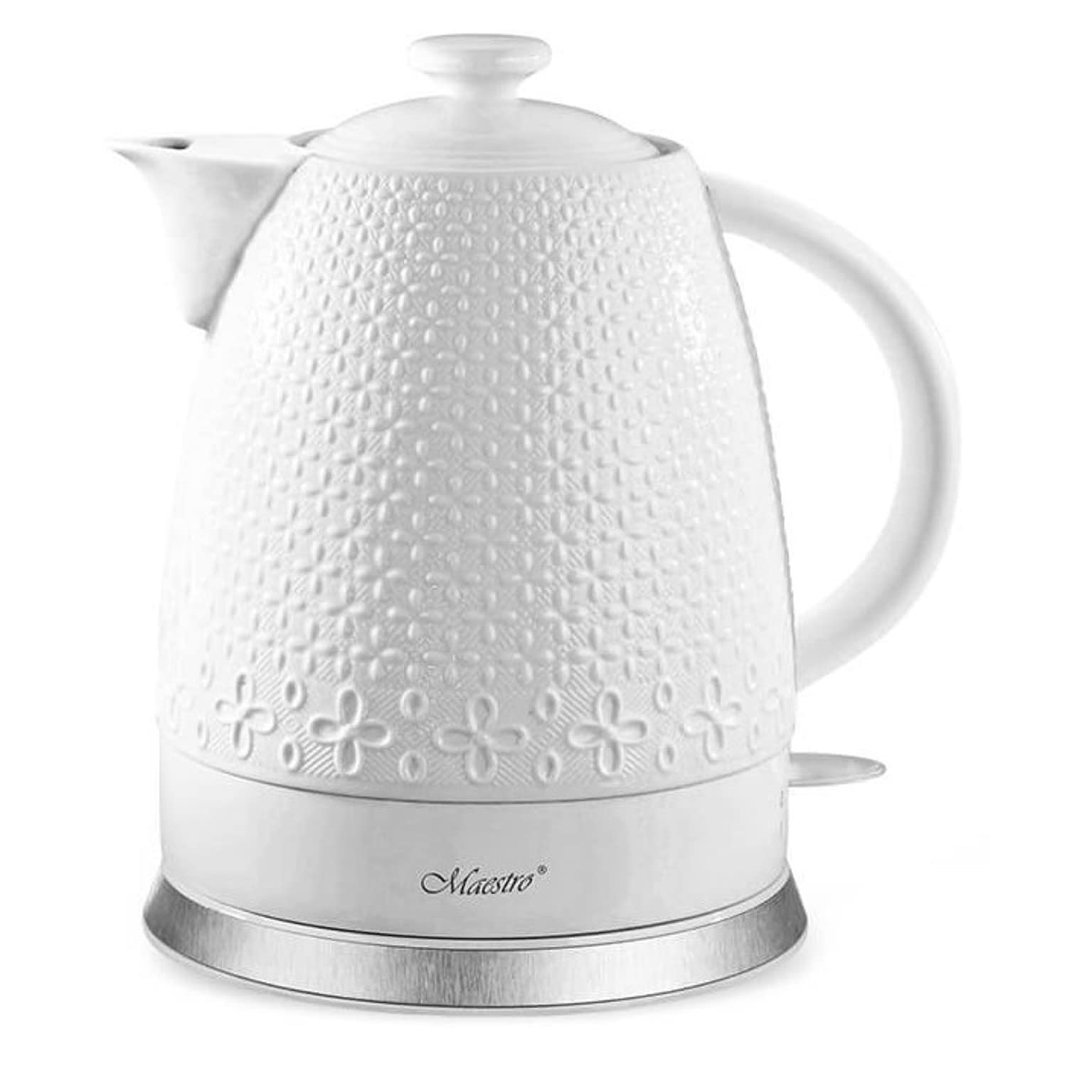Maestro MR-073 Hervidor eléctrico de cerámica 1,5L 1200W Blanco