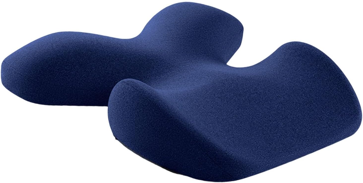 Memory Foam Massage Chest Cushion Neck Support Pillow with Ergonomic Design for Beauty Salon Spa Therapy 15.75 x 19.69 Inches- Dark Blue