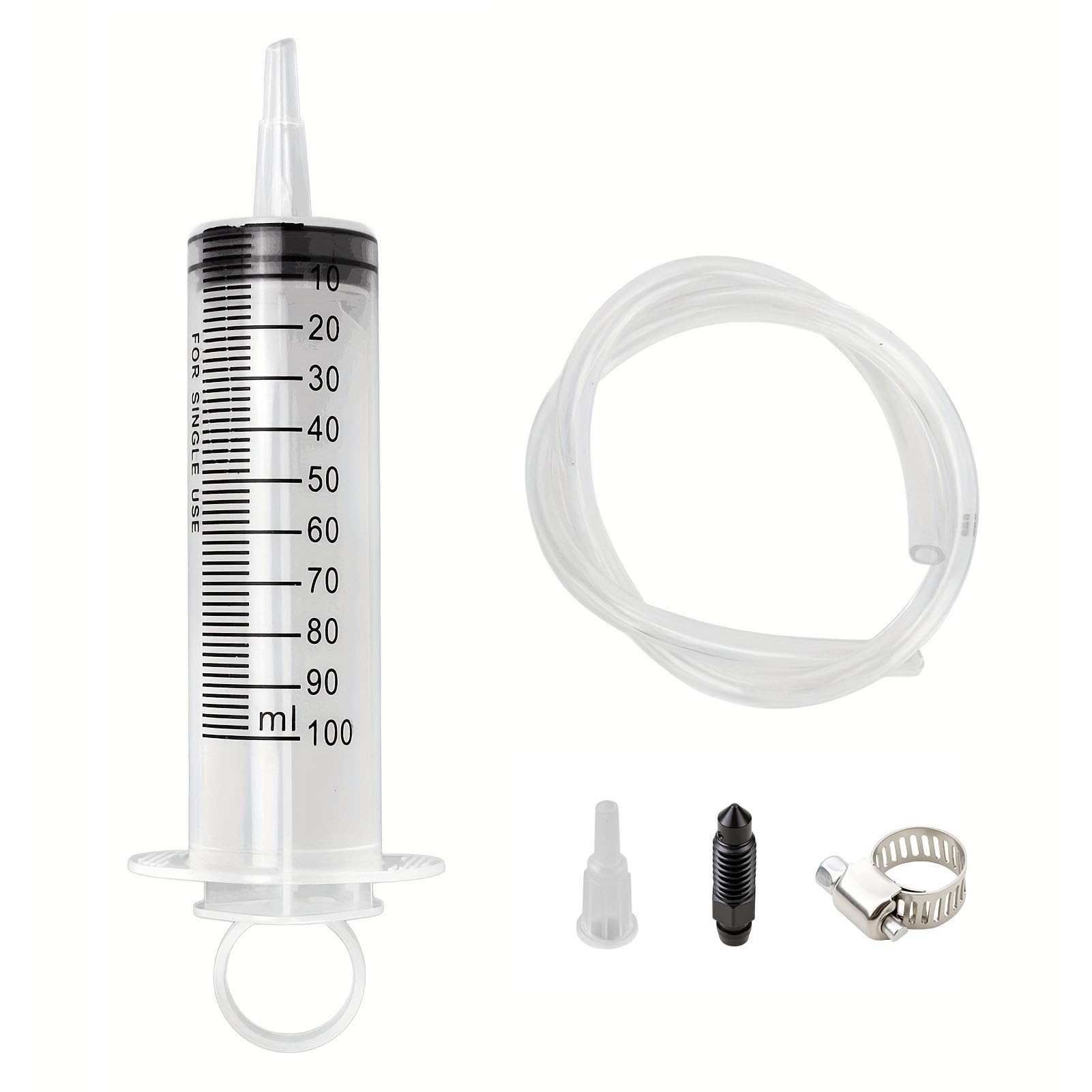 Herramienta De Purga 100ml, Purgador De Frenos con Manguera 50cm, Extractor Aceite Coche Y Líquido De Frenos, Chupona Aceite Coche Universal para Moto Quad Scooter Automóvil Y Bicicleta