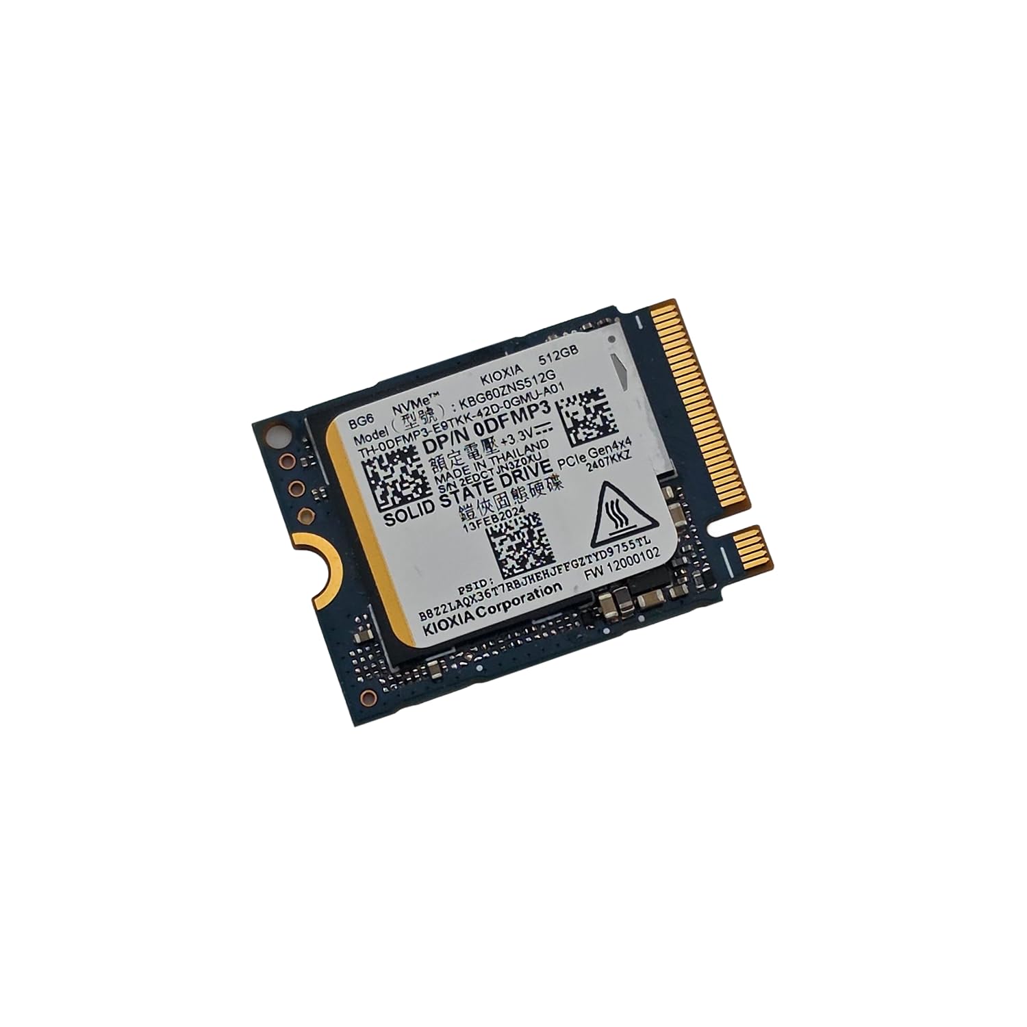 Mavark KIOXIA 512GB BG5 NVMe SSD M.2 2230 30mm PCIe Gen 4.0 x4 Internal Solid State Drive KBG50ZNS512G-image-23
