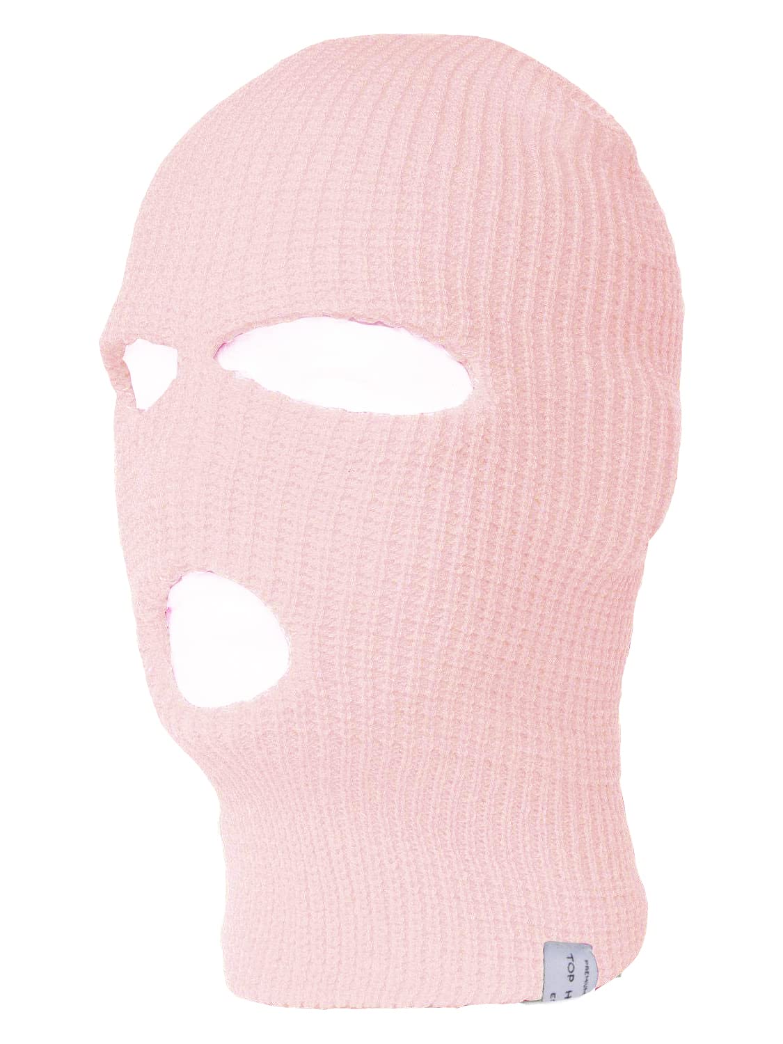 Top Headwear Men's Pink Topheadwear 3-Hole Ski Face Mask Balaclava,