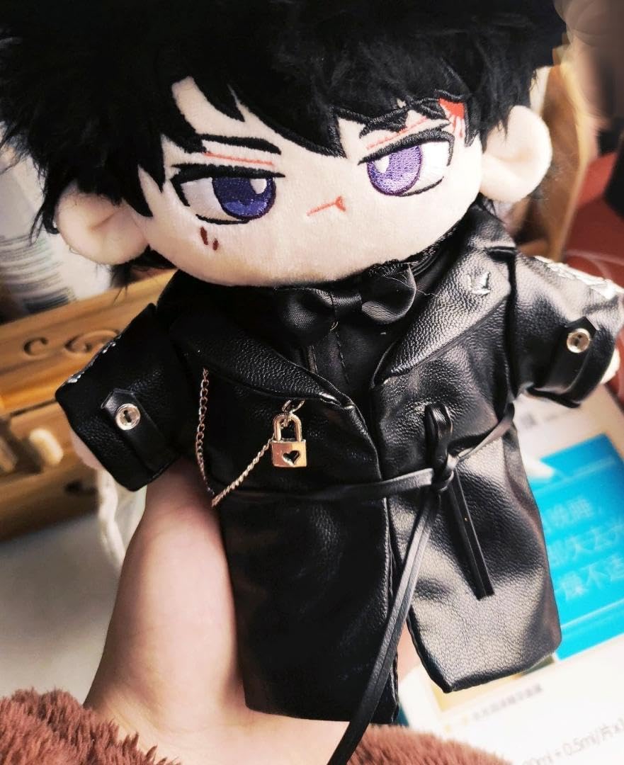 Amazon.co.jp: 20cm ぬいぐるみ服 黒 ネックレス ロングコート