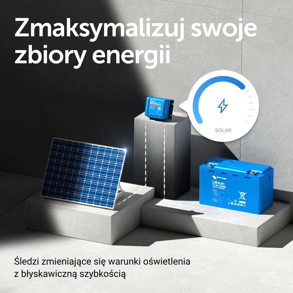 Victron Energy SmartSolar MPPT 100V 20 amp 12/24/48-Volt Kontroler Ładowania Słonecznego (Bluetooth)