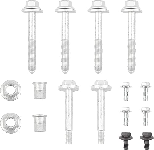 Dasbecan Kit de pernos de bastidor auxiliar para travesaño trasero compatible con Jeep Compass Patriot 2007-2017 Pernos de bastidor trasero