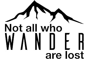White Not All Who Wander Are Lost Decal