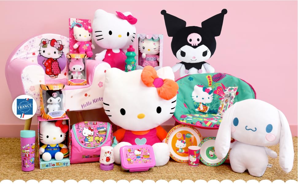 Image secondaire de Peluche Hello Kitty 13 cm - Doudou Kawaii Lavable pour Bébé