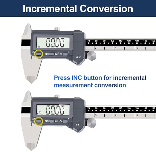 Calibrador Digital Absoluto Preciso 6 Pulgadas PEC Tools miniatura 5