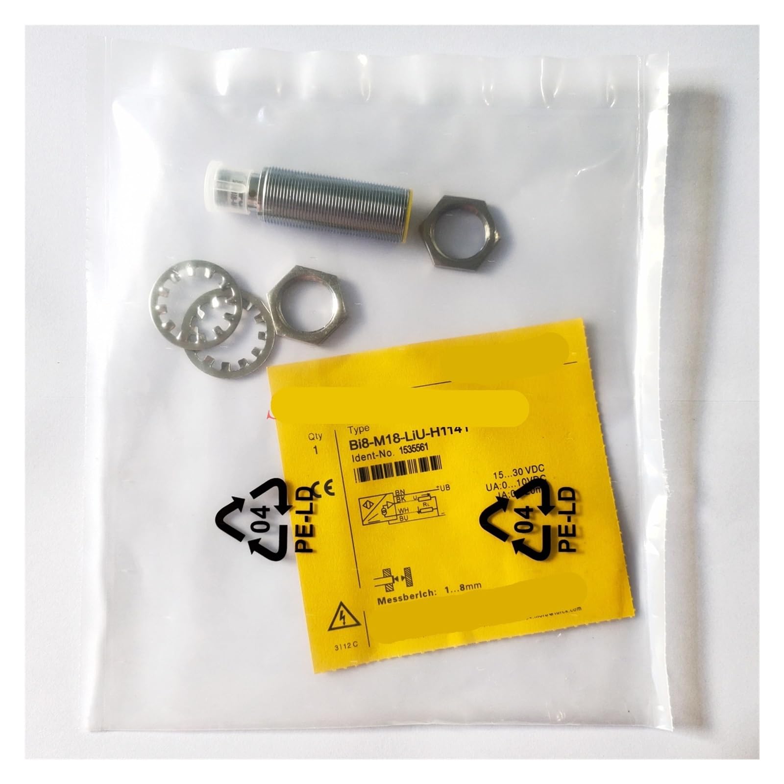 Capteur analogique BI8-M18-LIU-H1141 inductif de proximité industriel IP67 M12