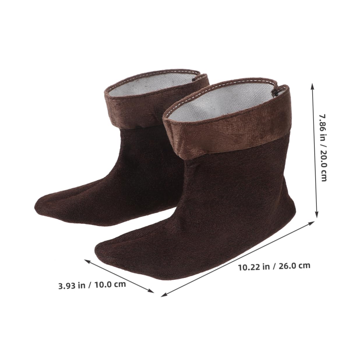 Sosoport 1Pair Winter Boot Liners for Rain Boots Fleece Insulated Shoe Inserts Removable Washable for Easy Cleaning Exceptional Warmth Versatile Compatibility Cold Weather