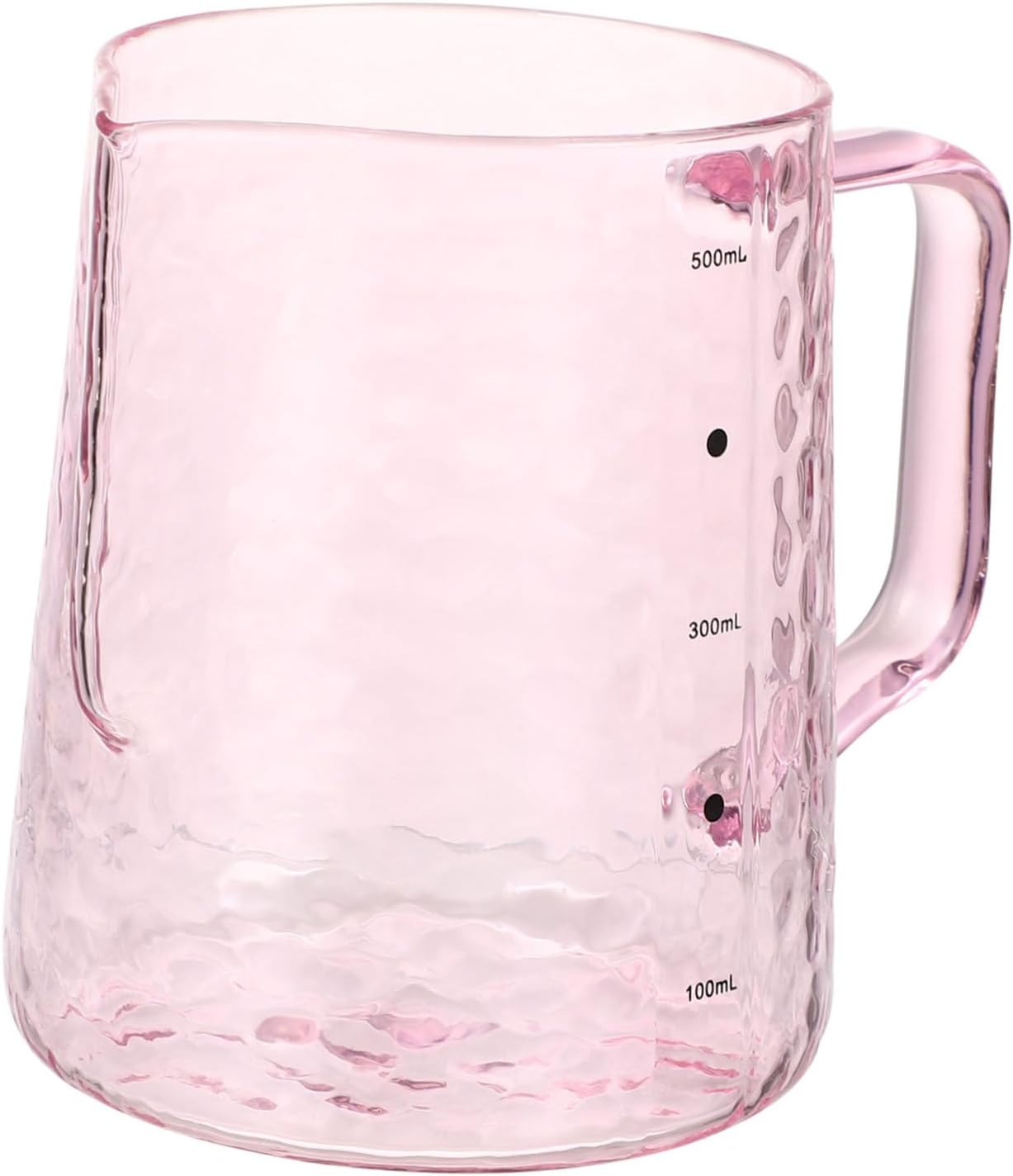 500ml Glass Milk Pourer Cold Brew Coffee Pitcher Portable Server Milk Can Kitchen Gadget Pink
