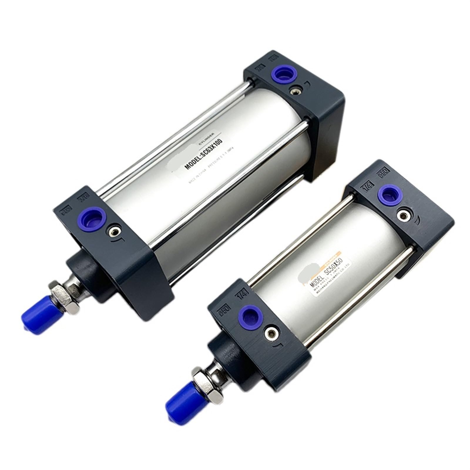 Cilindro neumático de doble acción serie SC con carrera 100mm 4