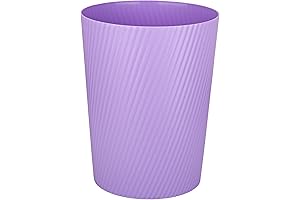 UUJOLY Purple Trash Can for Bedroom