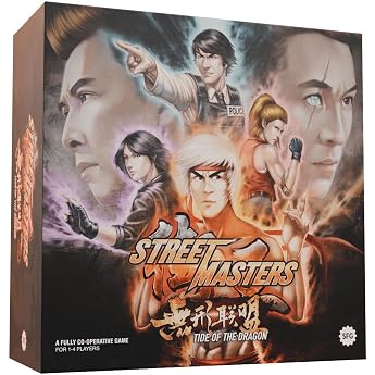 STEAMFORGED GAMES Street Masters Tide of The Dragon Cooperative Miniatures Board Game Standalone Expansion 1 to 4 Players 60 to 120 Minutes