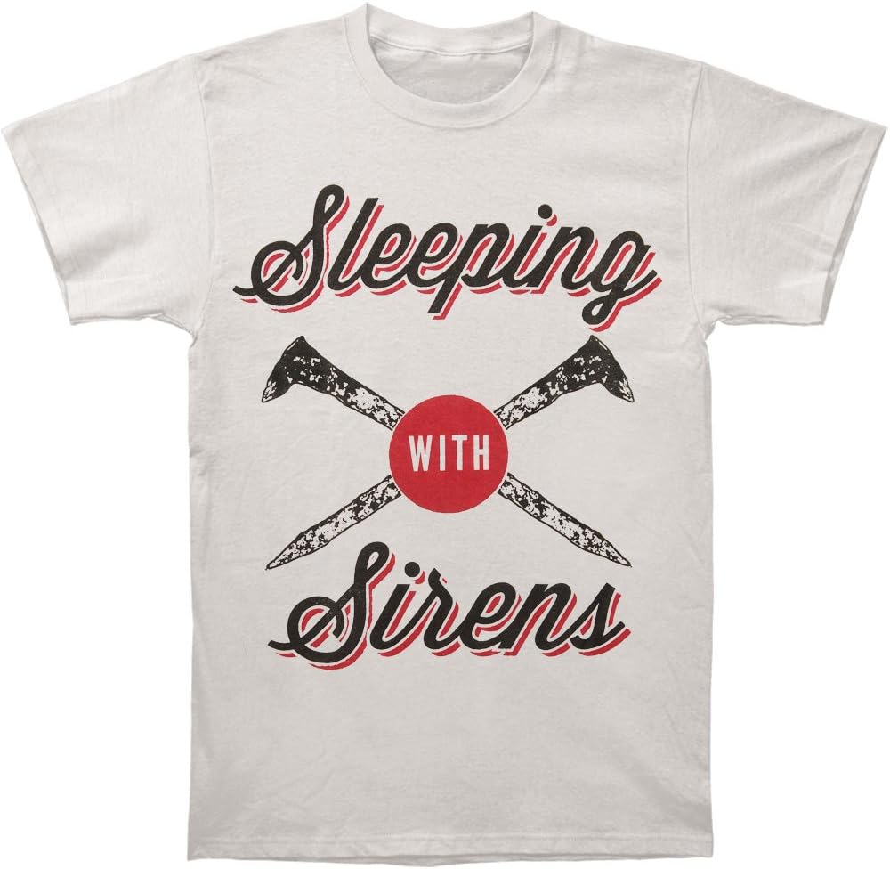 Sleeping with Sirens Men's Tough As Nails T-Shirt Medium Grey