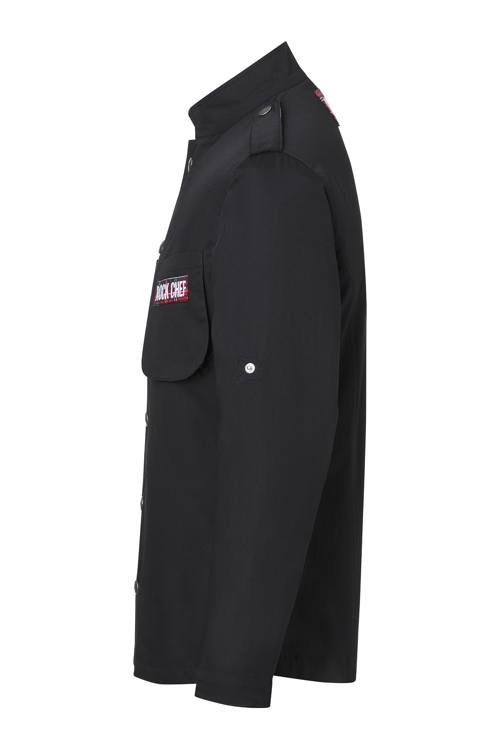 Karlowsky Herren Kochjacke Raw-Draft Rock Chef®-Stage2 Reißverschluss 100% Baumwolle