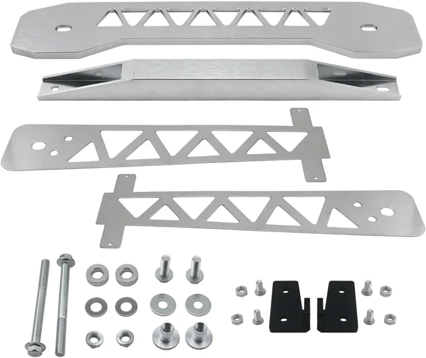 Aluminum REAR SUBFRAME BRACE TIE BAR LOWER CONTROL FAKE ARM COMPLETE KIT Fit For HONDA CIVIC FG2 FD 06-11 Auto Parts & Accessories Struts & Suspension(Silver)