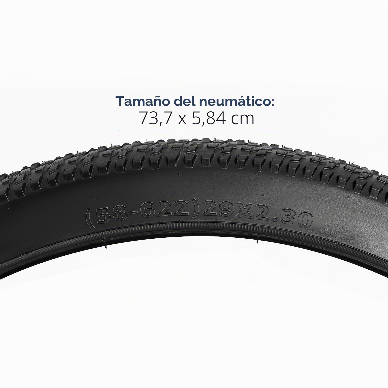 YUNSCM 2-PCS 29 Pulgada Montaña Bicicleta Cubierta 29x2.30/58-622 Compatible with 29x2.25 29x2.30 29x2.35 Bicicleta Bike Cubierta (Y-921)