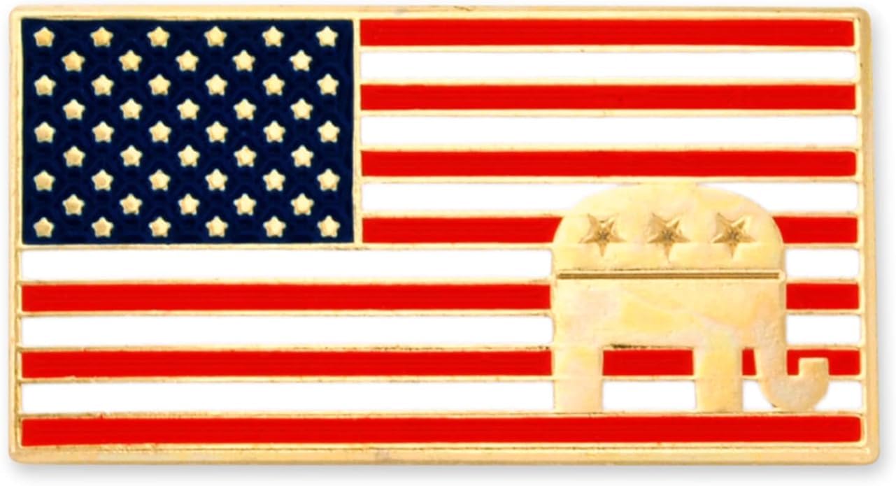 PinMart Republican Patriotic Political Lapel Pin