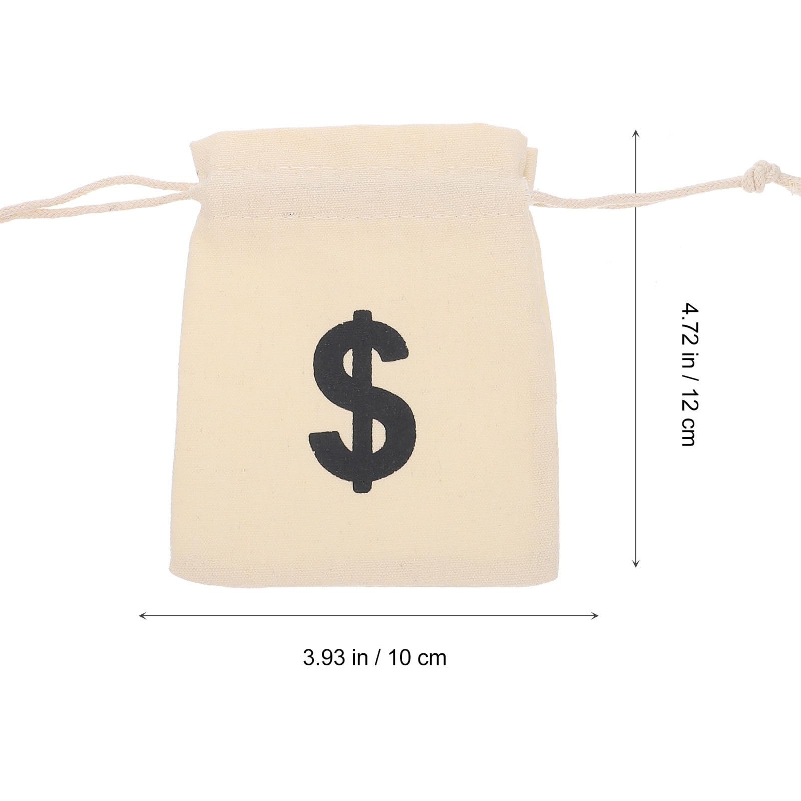 STOBOK 12 Stücke Kordelzug Geld Taschen Dollar Zeichen Bank Tasche Sackleine Kordelzug Würfel Schmuck Beutel Hessische Jute für Casino Theme Poker Party