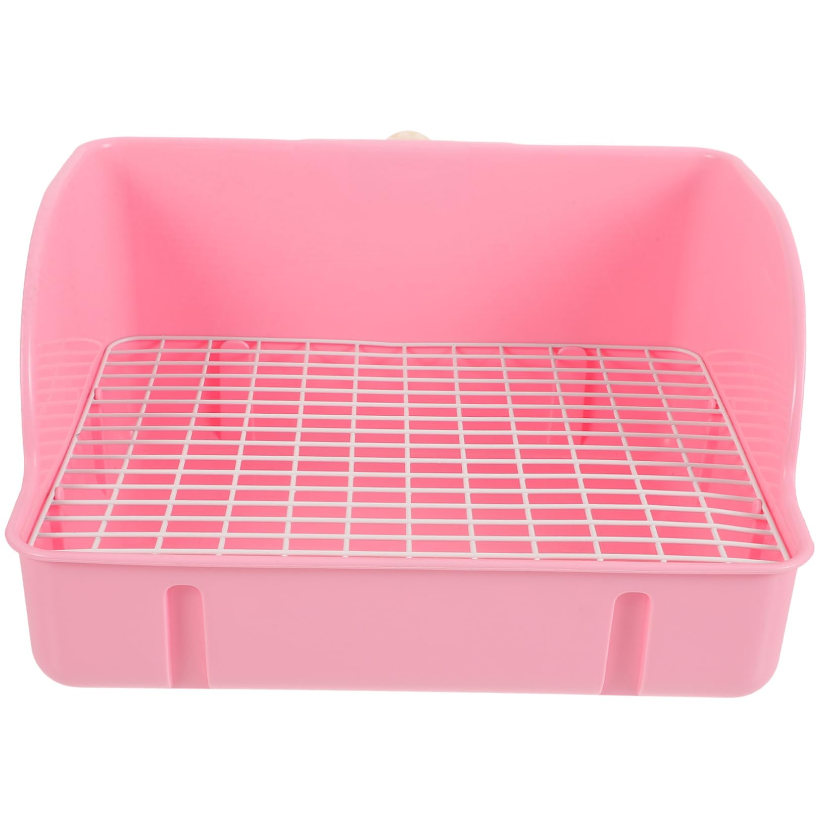 Per Conigli e Lettiera Anti- Vassoio per Addestramento Facile Compatibile Coniglietti Porcellini e Criceti Colore Rosa Facile