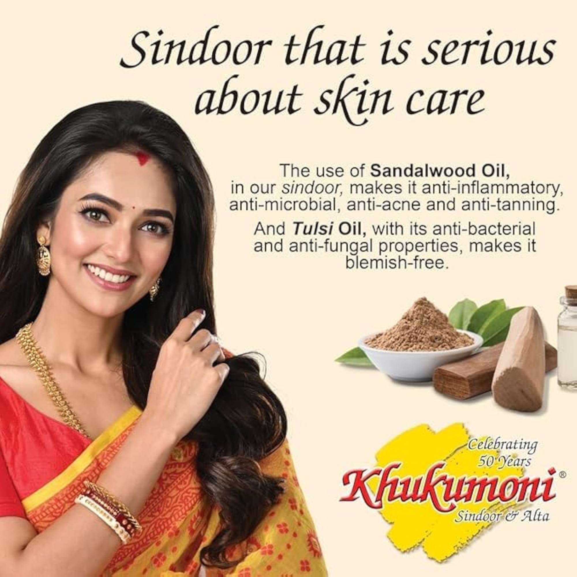 Khukumoni Alta 100ml + Classic Herbal Maroon Sindoor Powder