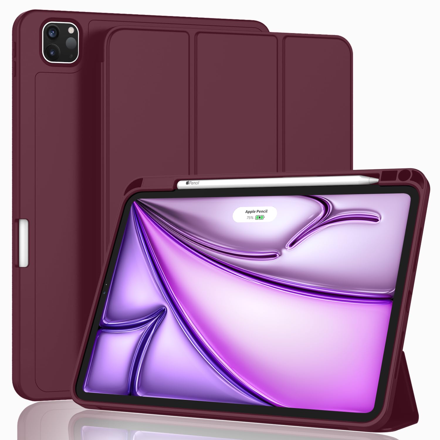 ZryXal Nova Capa Para Ipad Air 13 Polegadas M2 2024 Com Suporte