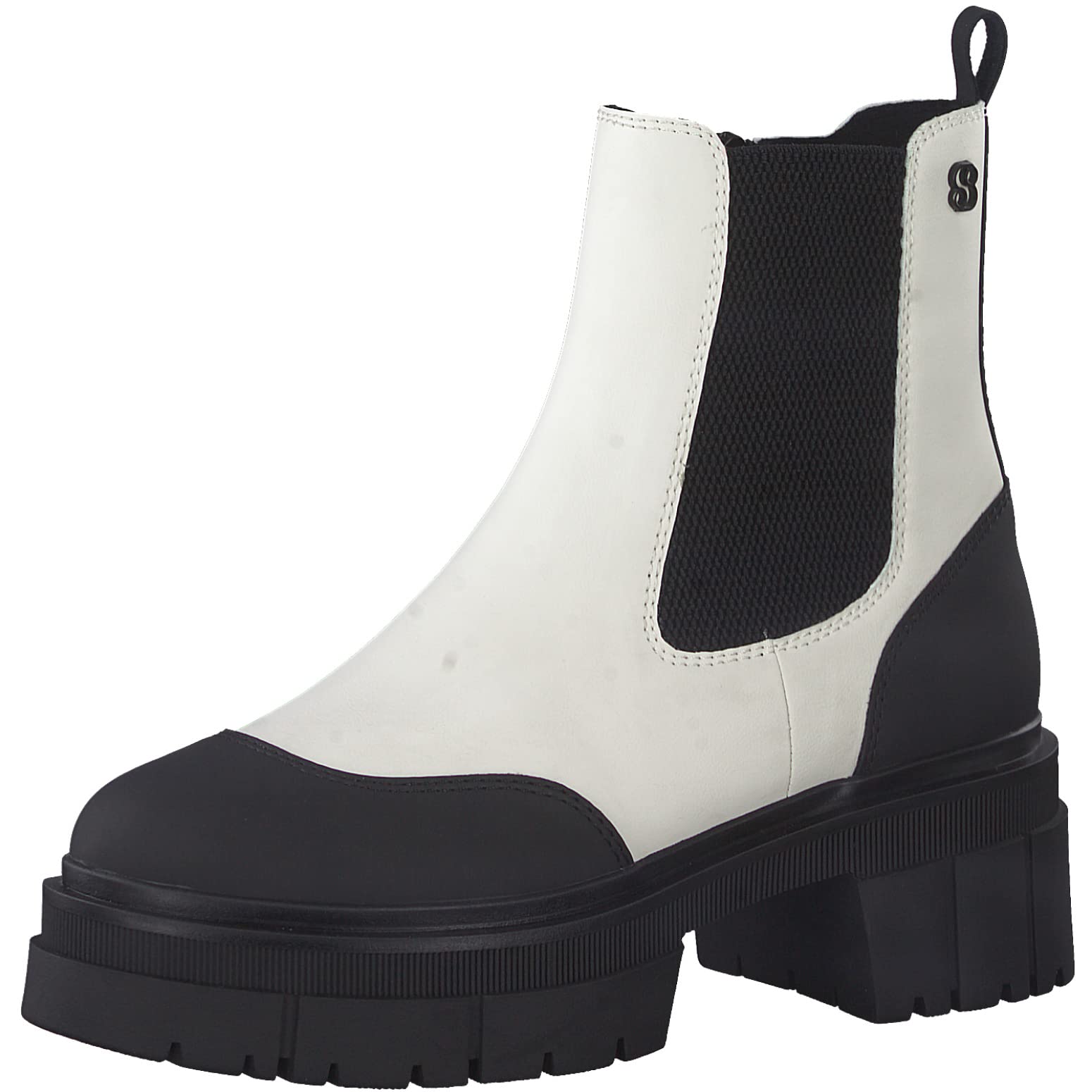 s.Oliver Women's Chelsea Boots 5-5-25410-29, off-white, 6 UK