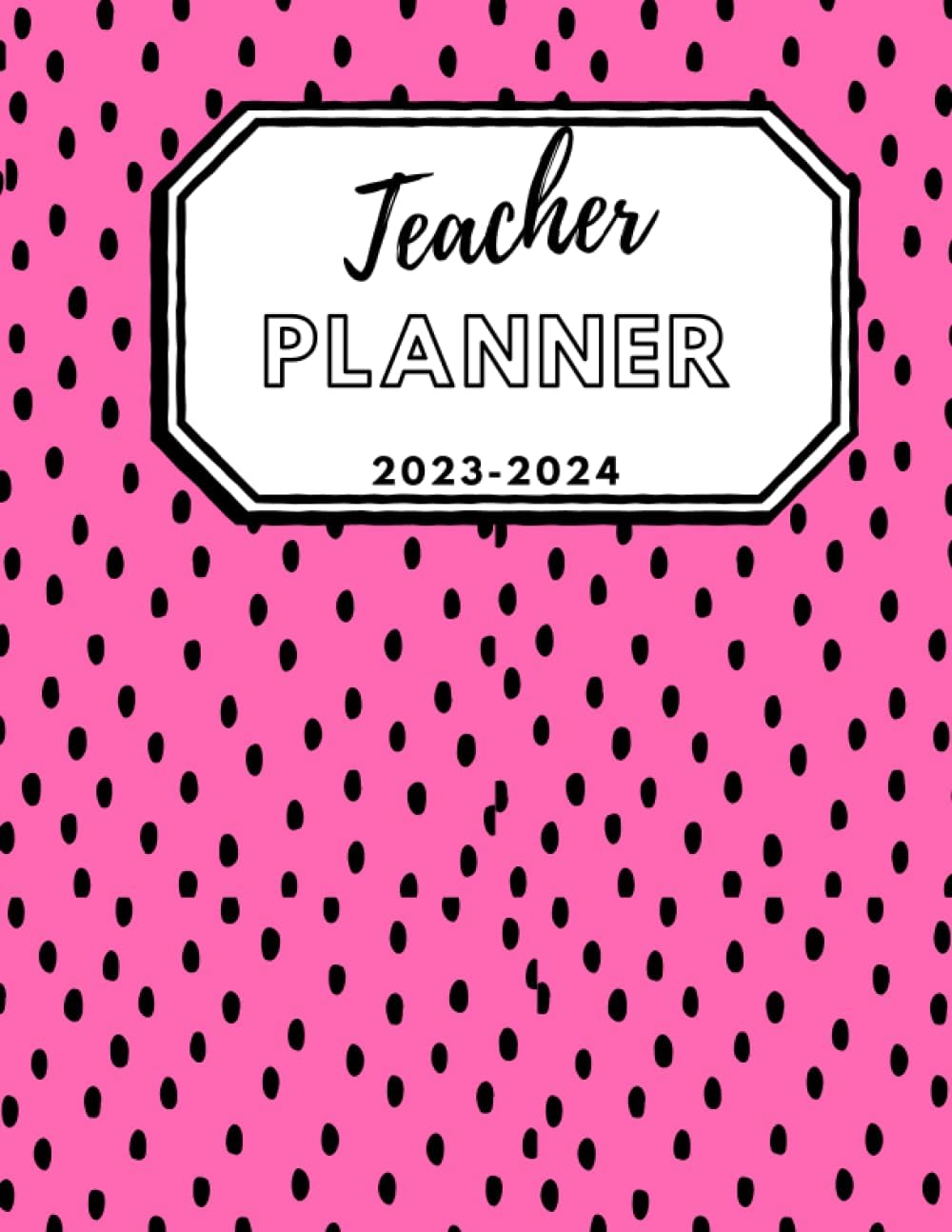 Teacher Planner: Pink Dot: Daily lesson organiser