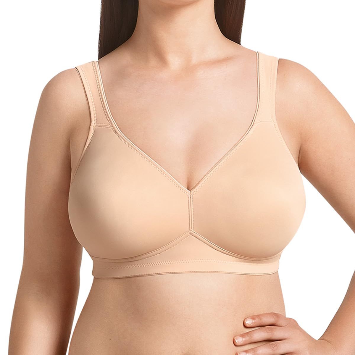 Soutien-gorge Sans Armatures Anita 5493 - Bonnet Préformé Double Couche - Taille 90F - Couleur Desert