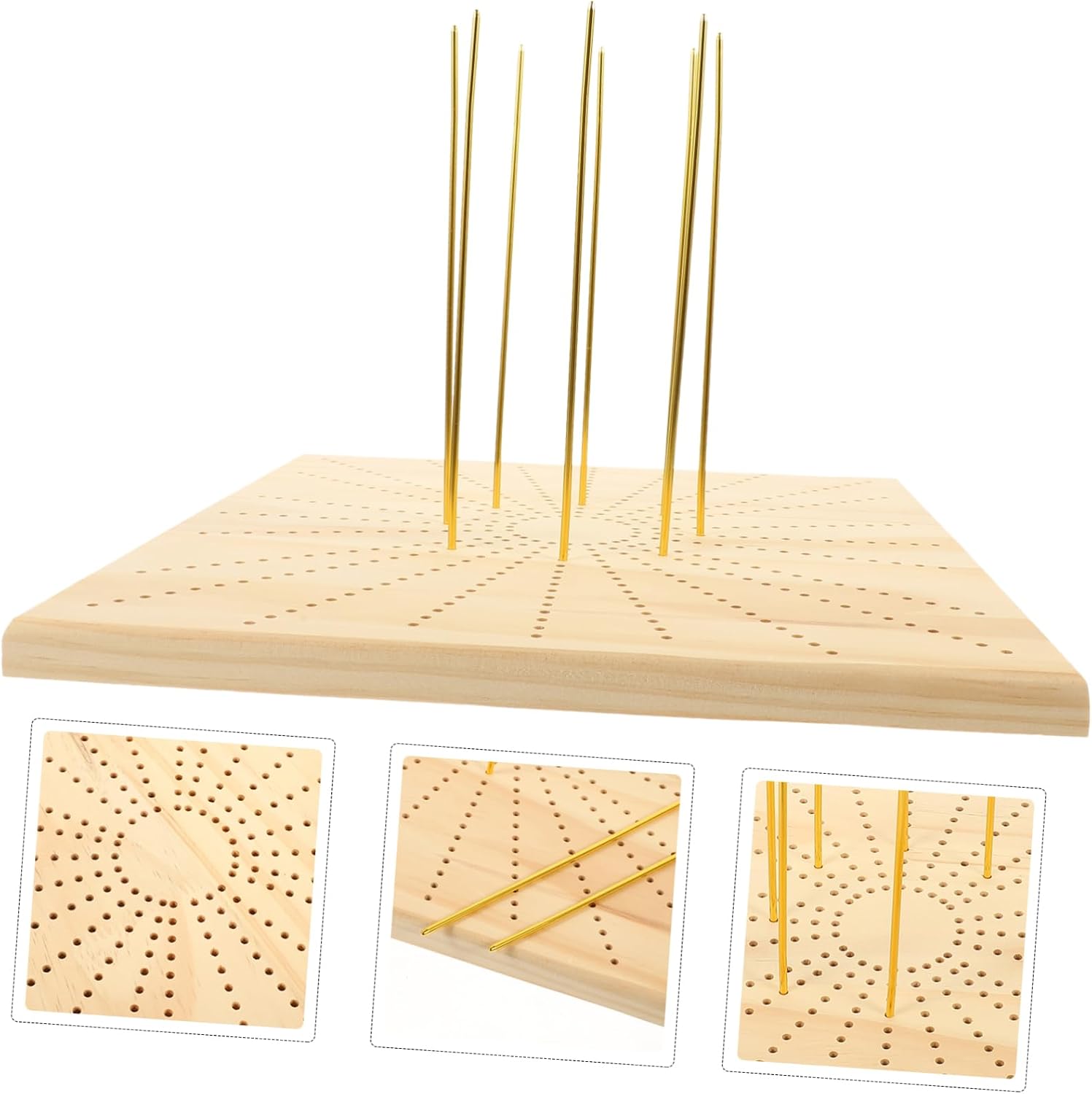 PLAFOPE 1 Set Crochet Blocking Board Knitting Tools for Crochet Board Blocking Wooden Knitting Aid Tool