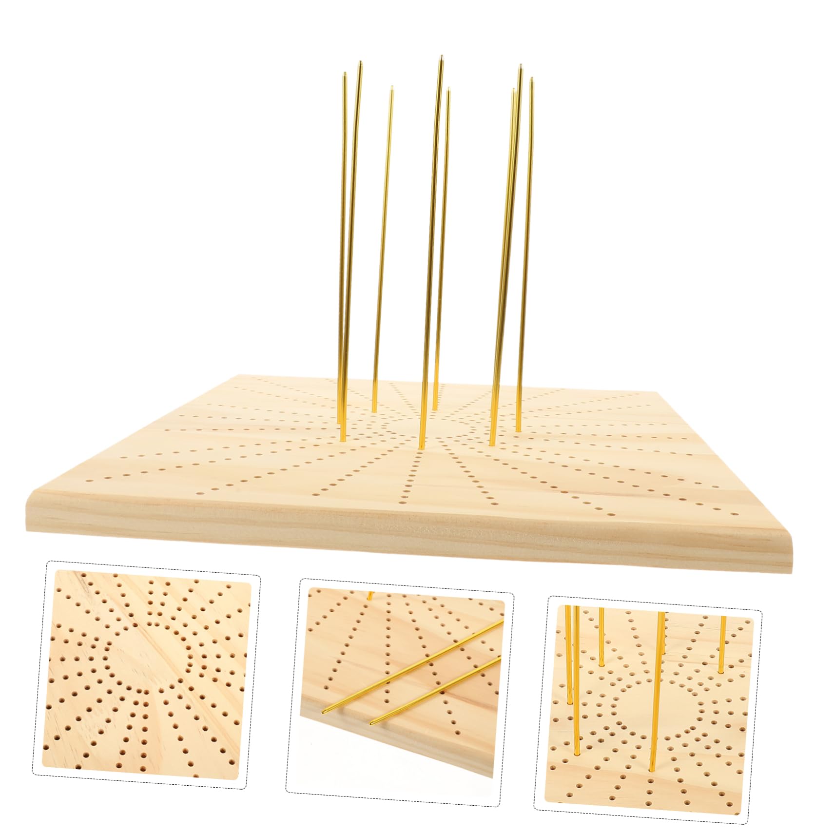 Uonlytech Strickbrett für Handarbeit, mit Positionsnadeln