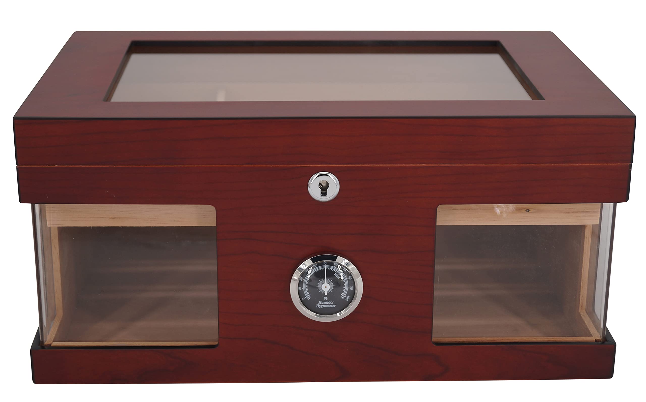 GERMANUS Humidor Cassapanca con finestra Marrone