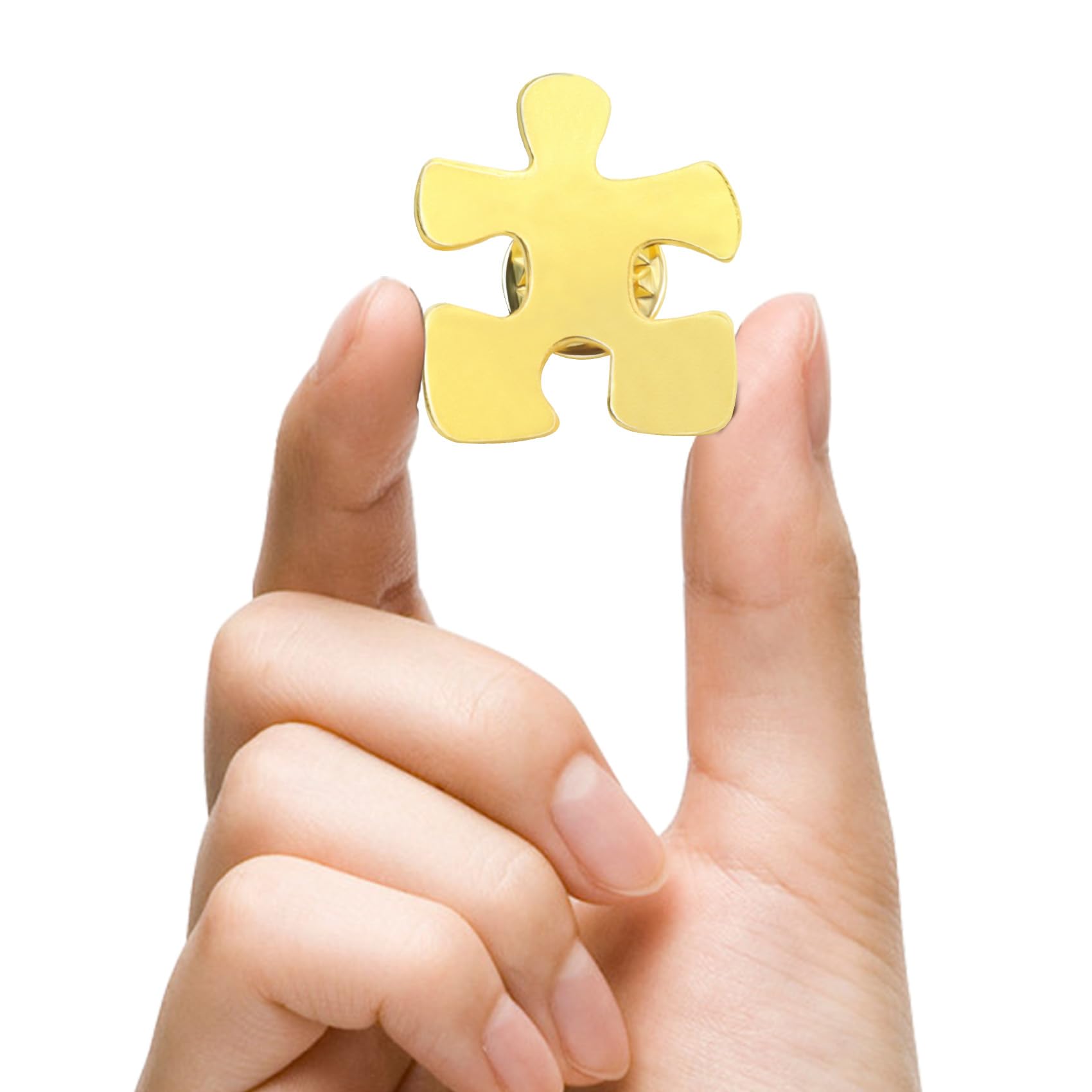 20/50/100/200 Stück Anstecknadeln für Mitarbeiter, Gold-Puzzleteile, Großpackung für Autismus, Bewusstseins-Pin, Dankeschön-Brosche, Abzeichen