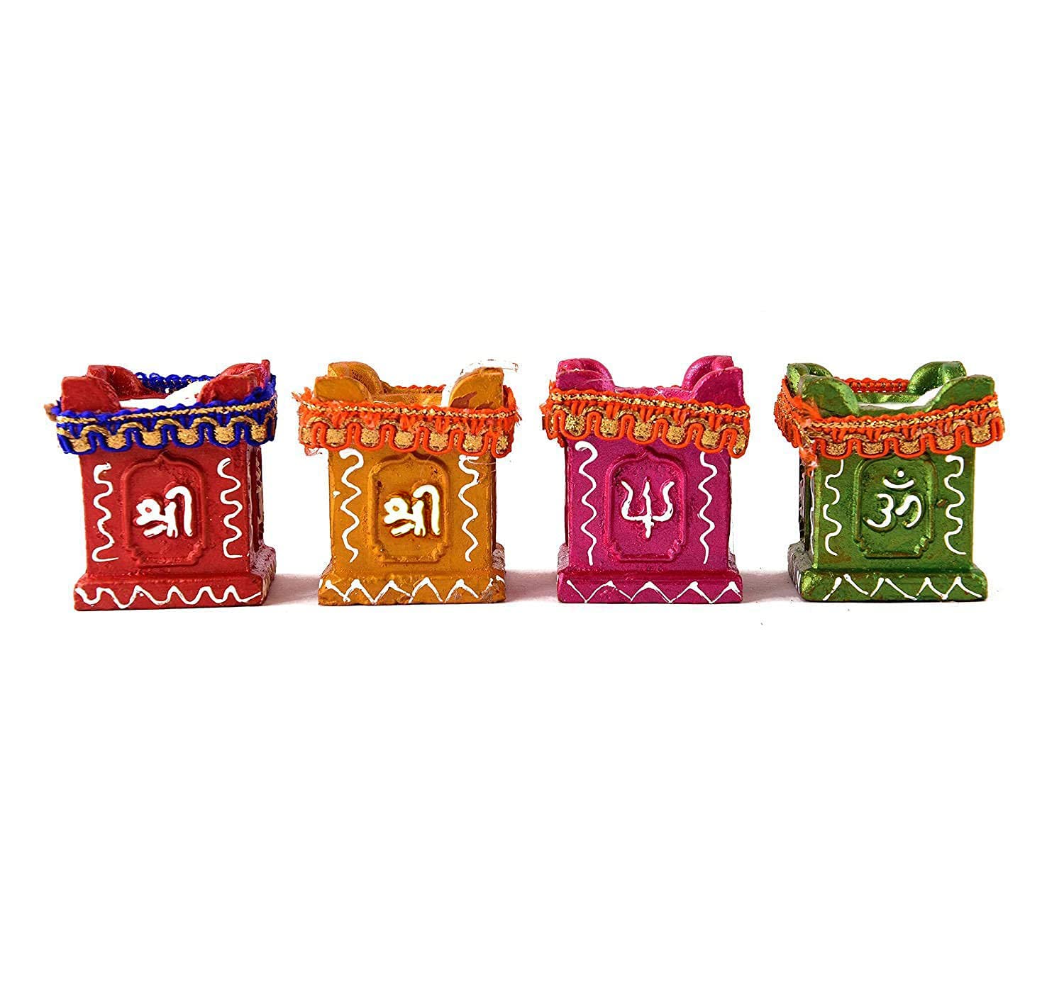 CraftVatika Tulsi Diya for Home Diwali Decoration Items Puja,4 Sets Handmade Earthen Clay Terracotta Decorative Diya, Candles Pooja Purpose Outdoor Indoor Garden Decor (4 Pieces) - Image 3 thumbnail