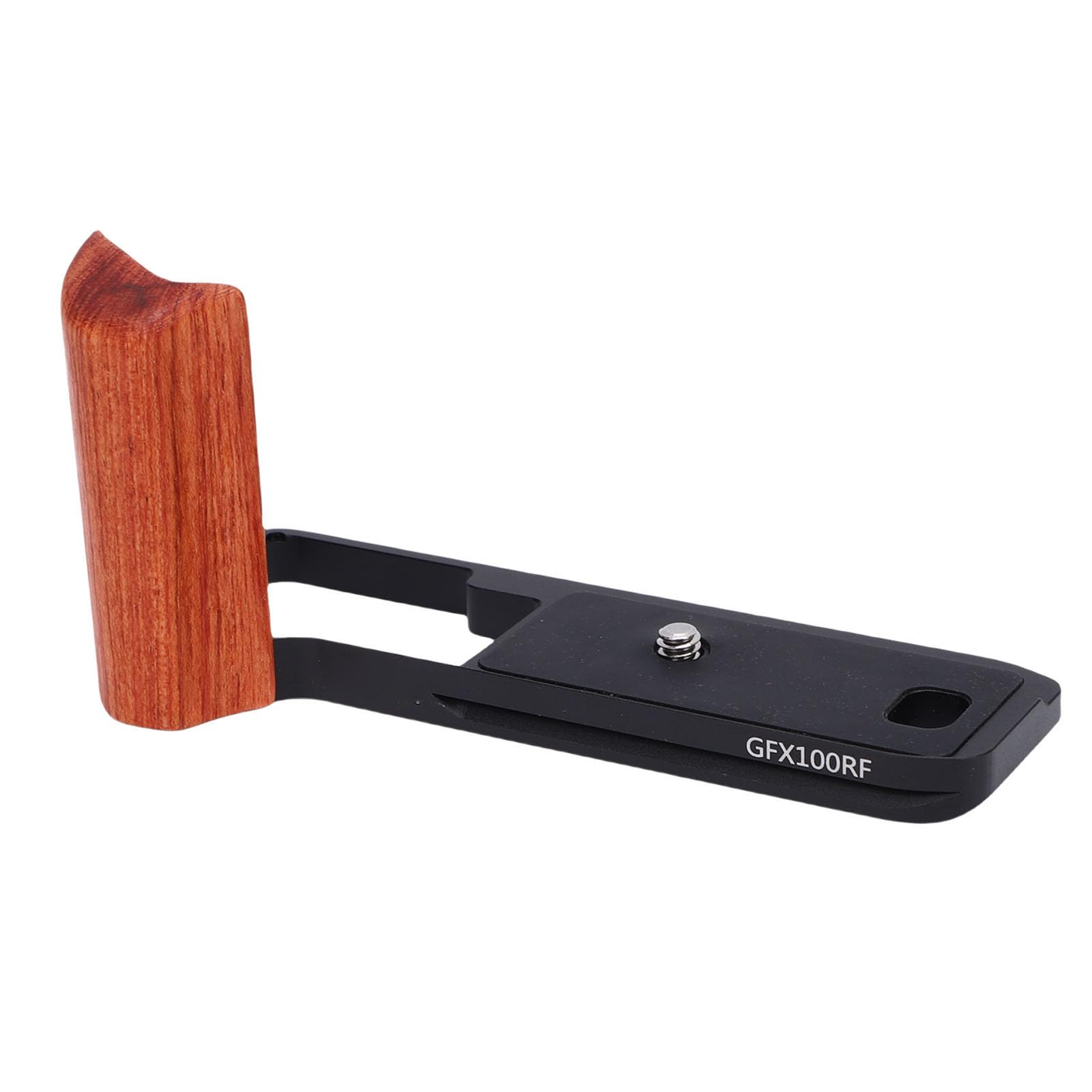 Impugnatura a L per Fotocamera per Fujifilm GFX 100RF, Grip | Maniglia laterale in legno, Piastra di base a sgancio rapido, Adatto allo stabilizzatore Arca, Facile accesso al vano