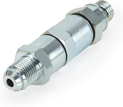 23535129 Fuel Check Valve Regulator Fit for Detroit Diesel Series 60 14.0L Engine,M14x1.5 Male X 5/8-18 Male Pipe