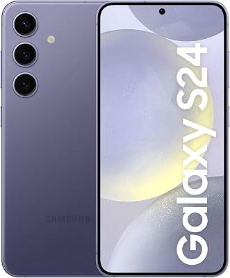 Samsung Galaxy S24, AI Android Smartphone, 8GB RAM, 256GB Storage, 50MP Camera, Long Battery Life, Cobalt Violet, 3 Year Manufacturer Extended Warranty (UK Version) (Renewed)