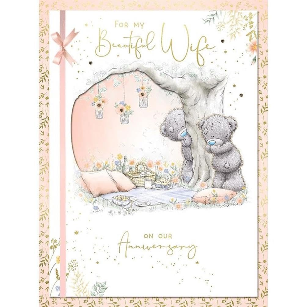 Me To You Bear Beautiful Wife Boxed Anniversary Card