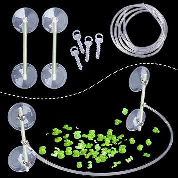 Aquarium Floating Plant Corral, Floating Plant Fence Fish Tank Accessories Aquarium Decoration for Intercepts Floating Plants, Fish Feeding (Floating Plant Corral)