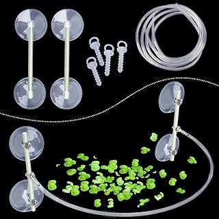 HyzaPhix Corral De Plantes Flottantes D'aquarium, Clôture De Plantes Flottantes, Accessoires D'aquarium, Décoration D'aquarium pour Intercepter Les Plantes, Alimentation des Poissons (Blanc)