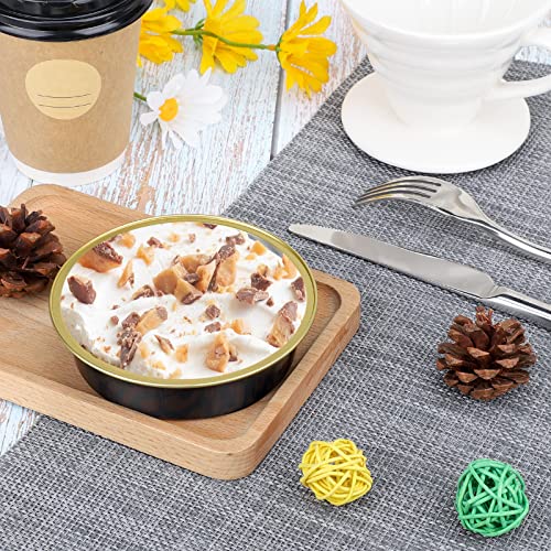 image for Beasea 20 Pack 4” Mini Pans with Lids, 8oz Disposable Aluminum Bakin
