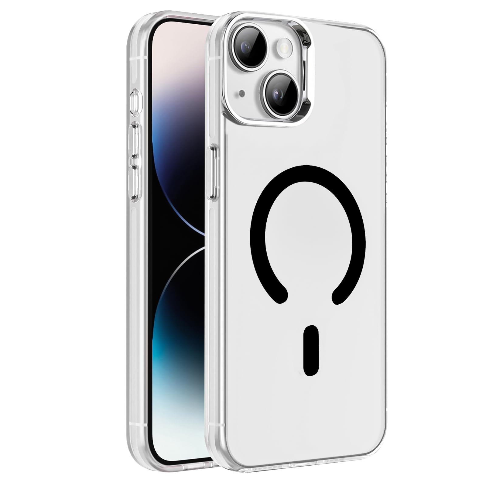 Dl3 Mobilak Case For iPhone 15 Case Crystal Clear [Not Compatible with MagSafe] Soft TPU Gel Case Flexible Silicone Anti-Scratch Transparent TPU Cover