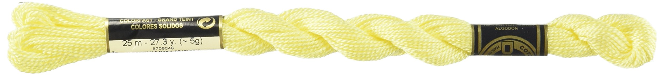 DMC 115 5-445 Pearl Cotton Thread, Light Lemon, Size 5