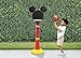 Delta Children Disney Mickey Mouse Plastic Basketball Set - Includes Basketball Hoop, 1 Basketball and Ball Pump, Red/Black