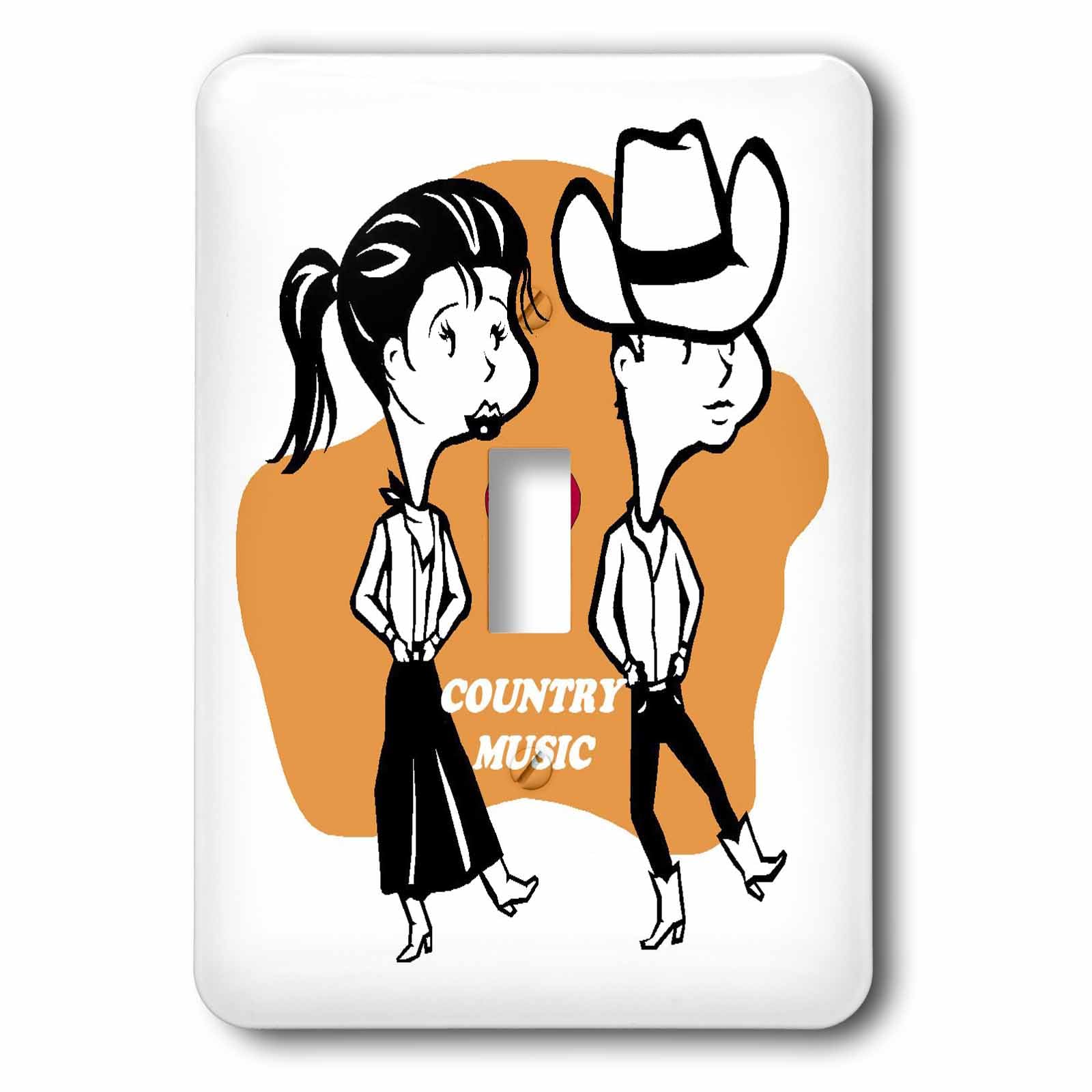Line Dancing Country Style interrupteur pour remplacer une plaque blanche