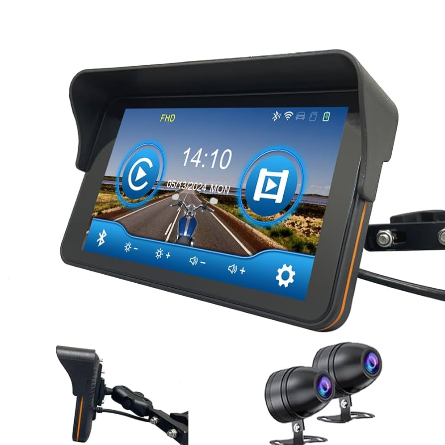 Amazon.co.jp: 7インチのバイク用レコーダー Android Auto