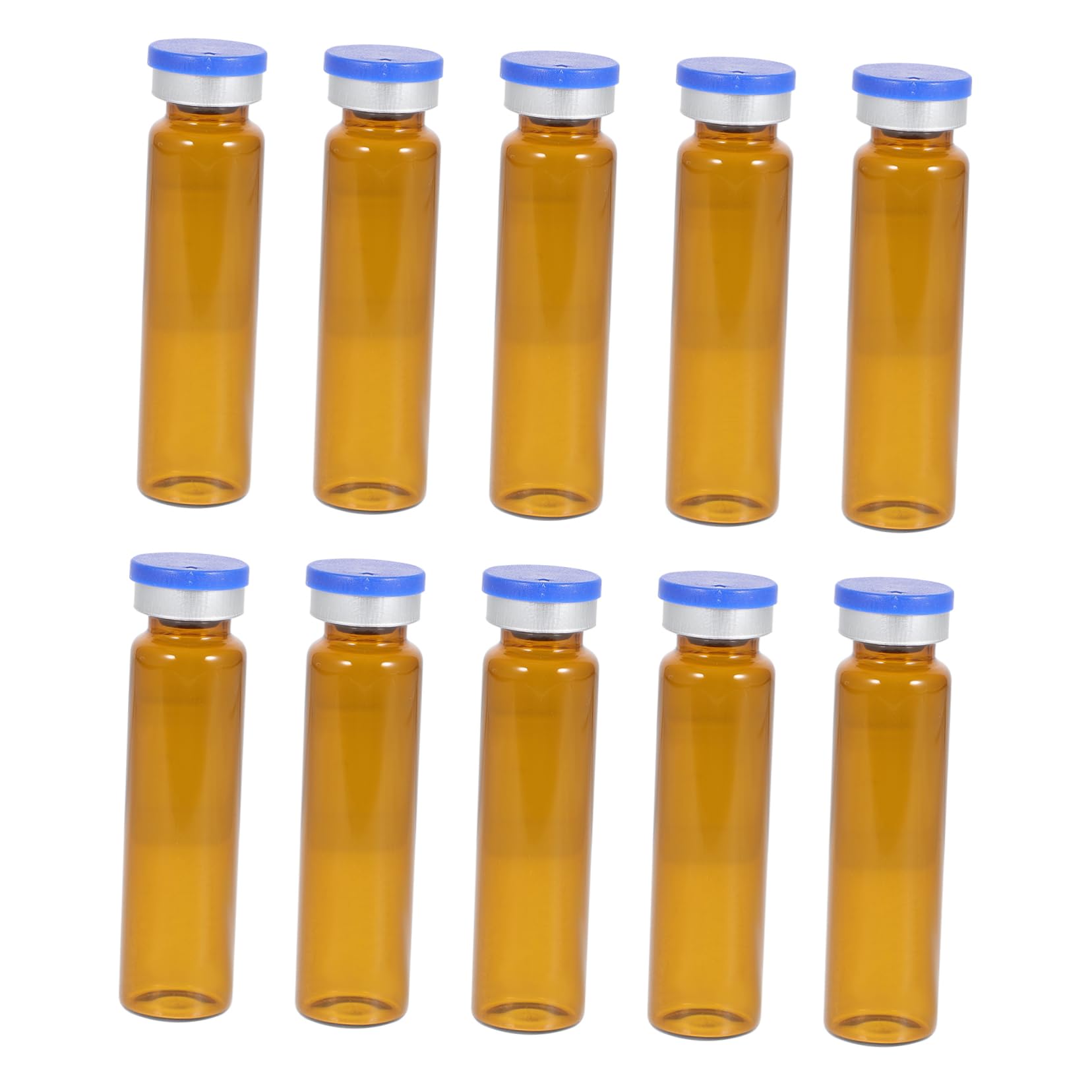 SOLUSTRE 25pcs Mini Chemical Reagent Bottles Tight Fitting Lids for Laboratory Industry